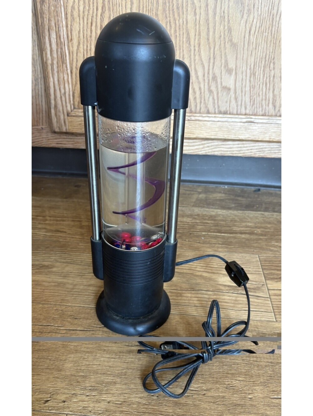 Kenart Spiral Ball Lamp Water Motion Splash KL-108 Lyon Designs 90s NEEDS REPAIR